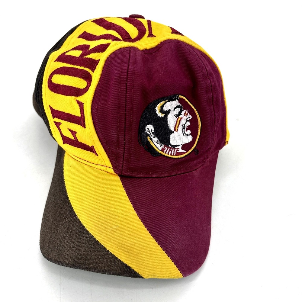 Vintage Florida State Seminoles Hat Cap Snap Back NCAA Football Mens 90s AS IS‎